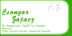 csongor zajacz business card